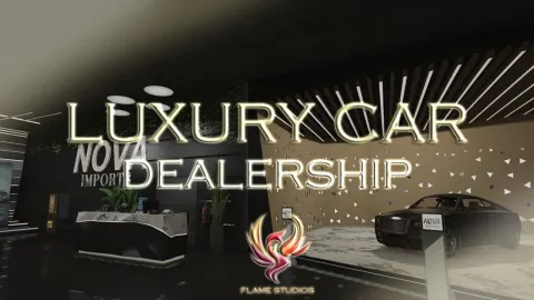 Flame Studio Luxury Car Dealership MLO - dealership and showroom MLO for FiveM GTA 5 roleplay