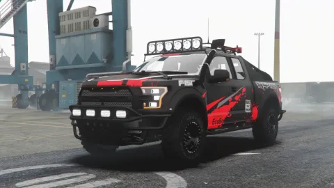 Ford Raptor 2017 FiveM off-road pickup truck front view