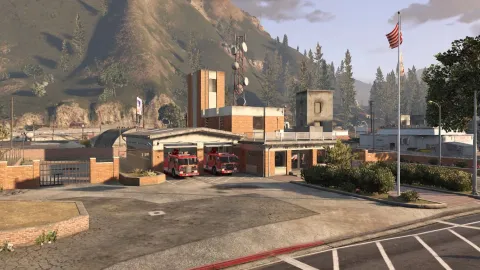 Forge Studios Fire Station Paleto Bay MLO - fire station MLO for FiveM GTA 5 roleplay