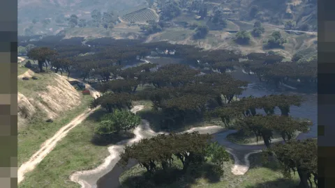 Zancudo swamp warfare military combat map with bunkers and swampland in FiveM