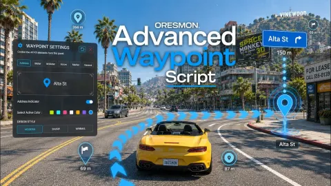 FRKN Waypoint - admin and utility script for FiveM GTA 5 roleplay