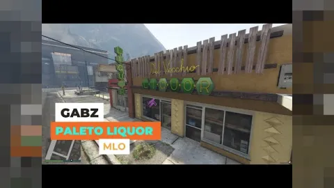 Gabz Paleto Liquor FiveM MLO store interior with stocked shelves