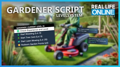 Gardener minijob level system — FiveM asset preview