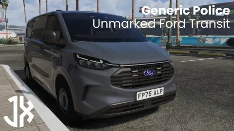 Generic Police 2025 Unmarked Ford Transit JX Modifications - unmarked police car for FiveM GTA 5 roleplay