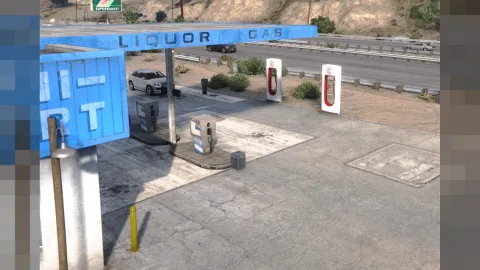 Global ev dealership showroom with electric cars, charging bays, and a display floor — FiveM MLO