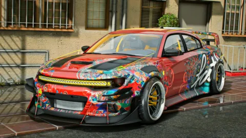 GODz Drift Cat FiveM drift car mod mid-slide