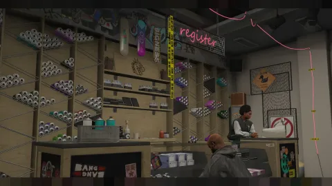 Graffiti store MLO spray-can shop interior for FiveM — view 2