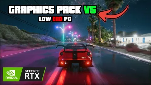 Graphicks Pack visual overhaul running on a low-end FiveM setup