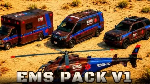 Gulag Creations EMS Pack 1 - emergency vehicle for FiveM GTA 5 roleplay