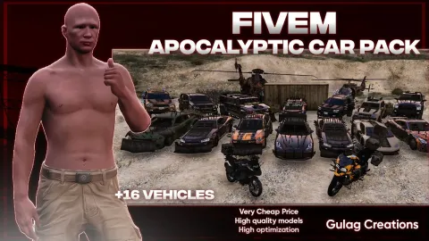 Gulag Creations The Apocalypse Car Pack - vehicle pack for FiveM GTA 5 roleplay