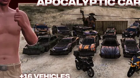 Gulag Creations The Apocalypse Car Pack front view - FiveM vehicle pack