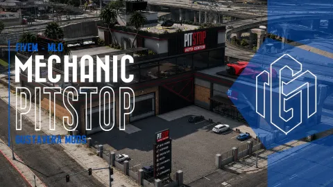 Gustavera Mechanic Pit Stop MLO - mechanic and garage MLO for FiveM GTA 5 roleplay