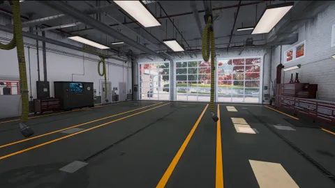 Harrow Fire Station MLO apparatus bay interior in FiveM