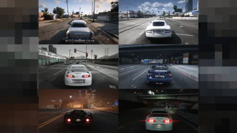 HBOYS Reshade preset showing clean balanced color on a FiveM street