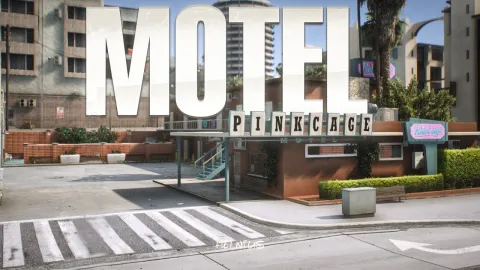 Neon lobby of the pinkcage motel mlo roadside interior — FiveM MLO