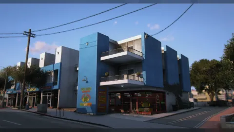 Hexrs Truths Presets preset pack showcased on a FiveM city view
