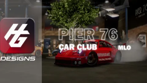 HG Designs Car Club MLO interior view - FiveM nightclub and casino MLO