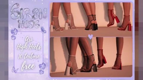 High heels footwear shown on a FiveM MP female character