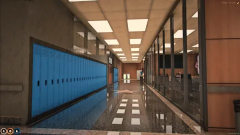 Interior classroom of a high school MLO for FiveM — view 2