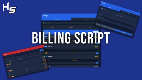High Studios billing script invoice and tax panel in FiveM