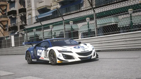 Honda NSX GT3 Evo GT3 race car with livery template in FiveM