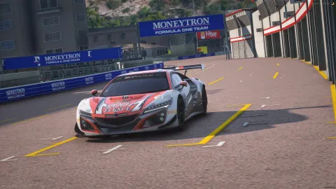 Honda NSX GT3 Evo GT3 race car with livery template in FiveM — view 2