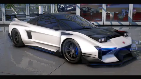 Honda NSX Hycade FiveM add-on tuner sports car in the city