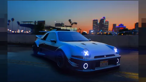 Hoonie drift car lore-friendly wide-body build for FiveM