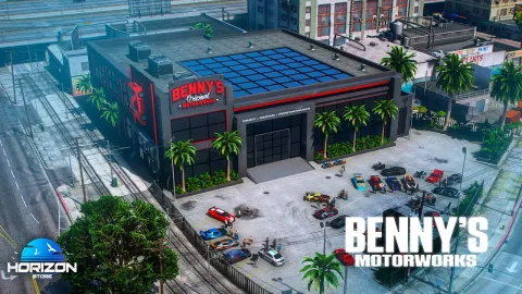 Horizon Bennys MLO - mechanic and garage MLO for FiveM GTA 5 roleplay