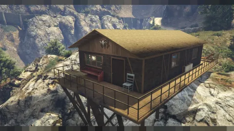 House above rivers with wide decks and glass walls overlooking the water — FiveM MLO