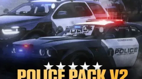 HV Police CarPack front view - FiveM police car