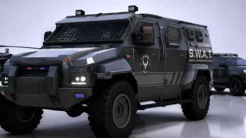 HV Swat CarPack front view - FiveM police car