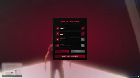 Identity system script character creation screen in FiveM