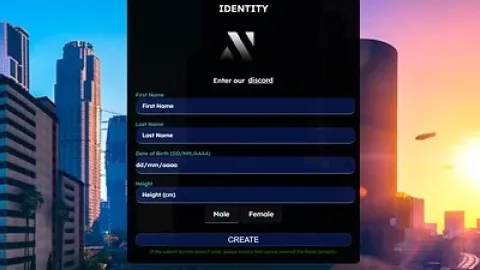 Identity V10 in-game UI - FiveM character and appearance script