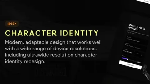 Identity V12 in-game UI - FiveM character and appearance script