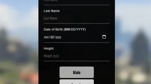 Identity V1 in-game UI - FiveM character and appearance script