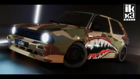 Volkswagen Golf GTI MK2 WB Custom for FiveM