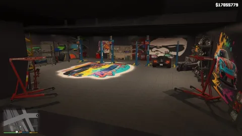 Illegal chop shop MLO back-alley garage interior in FiveM — view 2