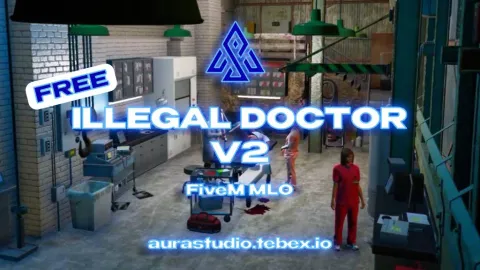 Illegal doctor map with a hidden underground clinic and surgical table — FiveM MLO