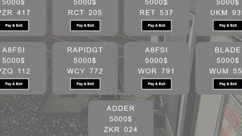 Impound Garages in-game UI - FiveM garage and vehicle script