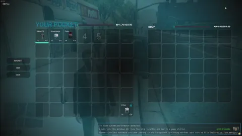 FiveM inventory system drag and drop UI
