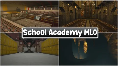School Academy MLO multi-classroom campus interior in FiveM