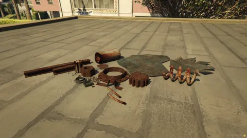 Iron Scrap props rusted metal debris pile in FiveM