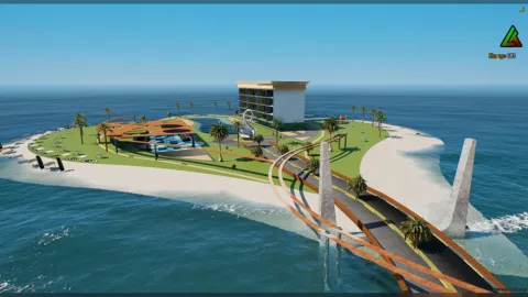 3D Island of Distinction island mlo offshore map for FiveM