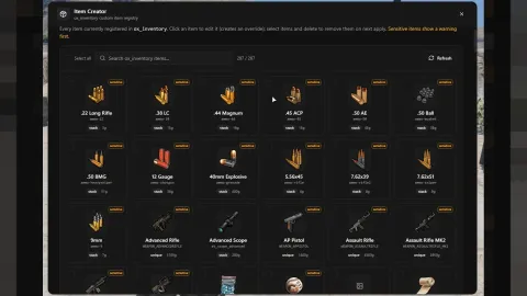 Spoody item creator tool — FiveM asset preview