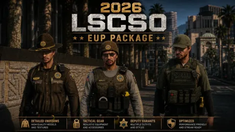 JA Designs 2026 LSCSO EUP Package - clothing pack for FiveM GTA 5 roleplay