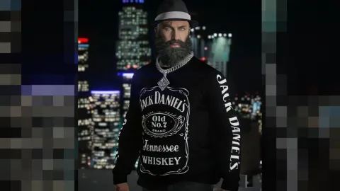 Jack Daniels sweater on a FiveM MP Male character