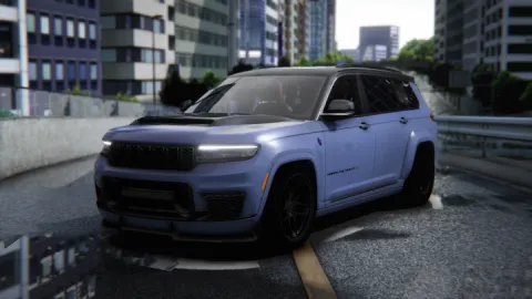 Jeep Grand Cherokee L SRT performance SUV parked on a FiveM street