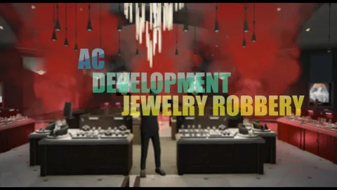 Jewelry Robbery FiveM script preview showing the jewelry store robbery in-game