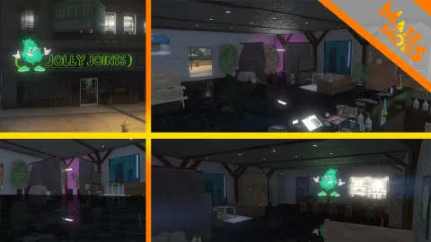 Jolly Joints weedshop mlo dispensary interior for FiveM roleplay